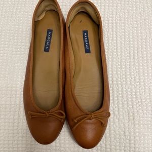 Margaux tan ballet flats